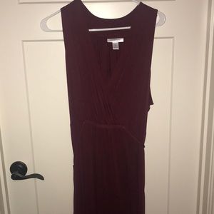 Motherhood Maternity Maroon Maxi Dress